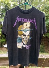 Vintage 1988 Metallica Concert T-shirt And Justice For All Tour Double Sided  picture