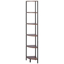 Uimoso 6-Tier Corner Shelf with LED Lighting, Tall Narrow Display Rack picture