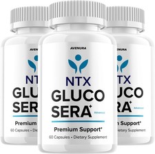 (3 Pack) Gluco Sera Capsules –  NTX GlucoSera Natural Blend Glycogen Formula picture