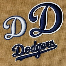 Rare Find High Quality 3D Embroidered Iron-On Patches of LA Dodgers - MLB picture