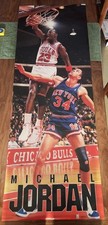 Vintage 1988 Michael Jordan Costacos Poster Slam 60x22 Deadstock Retail Variant picture