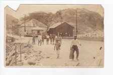 Street Scene In Downtown Area People Walking Around RPPC Real Photo Postcard picture