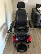 Merits Vision CF-P Powerchair Electric/Battery Black/Red w/ Charger Headrest picture
