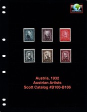 $260.00 Scott Value - 1932 AUSTRIA Pre-War Artists Austrian CV MNH NH UMM picture