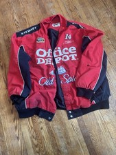 Vintage Tony Stewart NASCAR racing jacket -Office Depot and Old Spice 2 XL picture