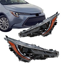 For 2020 2021 2022 Toyota Corolla L LE Headlights Headlamps Pair W/LED LH+RH picture