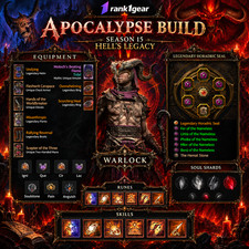 Diablo 4⚔️ Season 15⚔️ Apocalypse Warlock Build Endgame⚔️ BEST BUILD S+ TIER picture