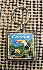 Vintage Cancun Mexico Keychain ~ picture