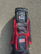 1999 DATREK USA Ryder Cup Golf Stand Cart Bag Blue Red The Country Club picture