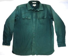 LL Bean Vintage Long Sleeve Shirt 1990s Chamois Cloth *Distressed* picture