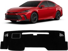 Dash Cover Mat for 2025-2026 Toyota Camry With HUD Black Polyester picture