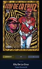 Topps Bunt 2024 Elly De La Cruz Rookie RC 1/1 Superfractor Chrome UV All-Stars picture