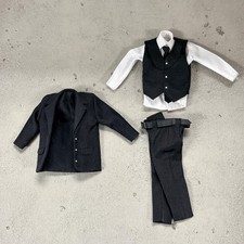 PB-SUIT-BLK: 1/12 Black Suit for 6