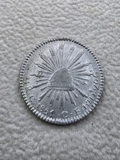 Mexico Silver 1 Real 1851/0 - C CE Culiacan Mint UNCIRCULATED Rare picture