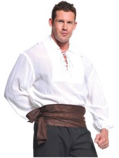 Men's Seven Seas Pirate White Costume Shirt picture