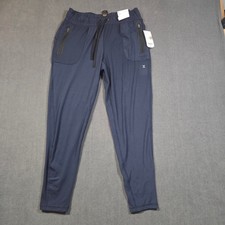 Xersion Jogger Pants Womens Small Blue Studio Quick-Dri Mid-Rise Fitted NWT picture
