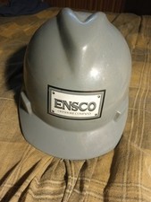 Vintage 1986 Ensco Offshore Drilling Company Hard Hat MSA V-Gard Memorabilia picture