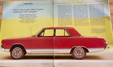 1962- 1969 PLYMOUTH VALIANT SIGNET 4 page COLOR Article picture