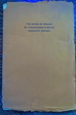Grabhorn Beaks of Eagles--An Unpublished Poem by Robinson Jeffers / 1st ed 1936 picture