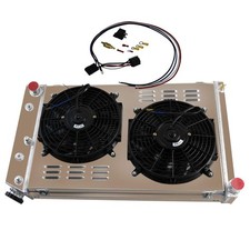 3 Row Aluminum Radiator+Shroud Fan+Relay 78-87 Chevy Monte Carlo/Camaro/Impala picture
