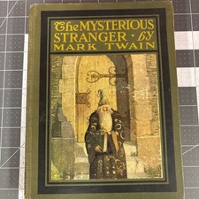 1916 The Mysterious Stranger by Mark Twain, HB Harper & Bros, NC WYETH ILLUS VG picture