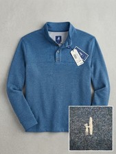 NWT JOHNNIE-O “DUSTY” HENLY LONG SLEEVE PULLOVER SWEATER PACIFIC BLUE MENS XL picture