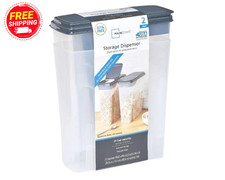 Mainstays 2-Pack Cereal Keeper, Plastic, 24 Cup - Dark Gray Lid picture