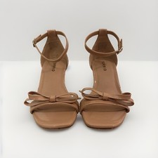 NWOT TORRID SZ 6 WW Wide Width High Heels Sandals Nude Patent Leather picture