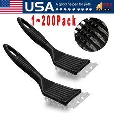 Stainless Steel BBQ Grill Brush and Scraper Set for Outdoor Grill picture