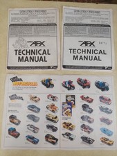 Lot of 3 Vintage Manuals Aurora AFX Technical Manual 1976 1977 Tyco Insert 1981 picture