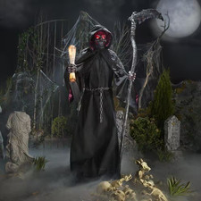 7.5 FT Grave & Bones Animated LED Fiery Reaper picture
