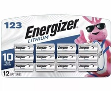 Energizer Lithium 123 12ct Pack 1500mAh Li-Ion Battery 12/2029 picture