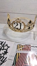 21st Birthday Adjustable Metal Crown 21st Birthday Gifts for Men picture