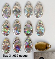Pkg of 12 ea. Size 3 Premium Brass French Blades .032 gauge w/Holographic Finish picture