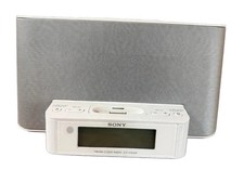 Sony Dream Machine ICF-CS10iP Clock Radio - New (NO BOX) - Complete White picture