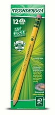 Ticonderoga My First Pencil No 2 Pencil with Eraser, Pre Sharpened Pencils,... picture