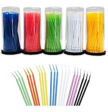 400 Microbrush Micro Brush Applicator Tips Regular, Fine, Super Fine Dental picture