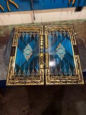 Handmade Wooden Backgamming Set , Carved board , Luxury gift , Limited edition.. picture
