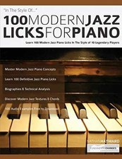 100 Modern Jazz Licks For Piano: - Paperback, by Hayward Mr Nathan; - Very Good picture