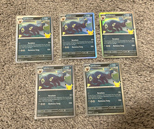 Pokemon 30th Celebration Holo Umbreon 091/128 Common Near Mint - Lot of 5 picture
