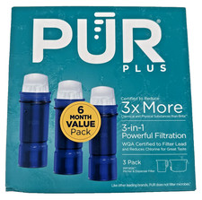 PUR PLUS Pitcher Replacement Filter PPF951K 3 Pack New Filters 6 Month Supply picture