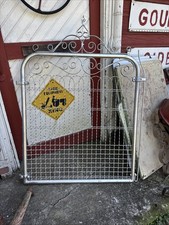 Antique metal garden gate 37” Wide antique twisted  wire gate Garden Art Trellis picture