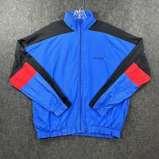 Vintage Ceasars Palace Windbreaker Mens Large Blue Las Vegas Jacket Full Zip 90s picture