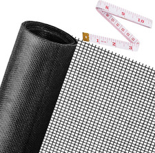 Window Screen Mesh 48x118 Pet Proof Durable Fiberglass Roll Black for Door picture