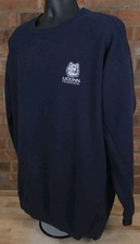 Vintage UConn Huskies Sweatshirt Crewneck Mens 2XL 2003 Lee Embroidered Blue picture