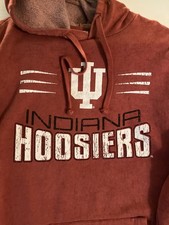 Vintage Medium INDIANA HOOSIERS Hoodie IU Basketball Shirt Jersey Pullover picture