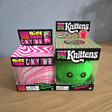 Nee Doh Nice Cube Candy Swirl & Knittens Squishy Christmas Bundle picture