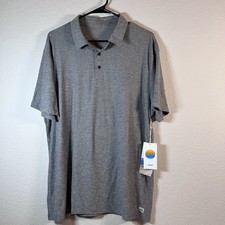Vuori Polo Shirt Mens XL Gray Ponto Performance Golf Short Sleeve Athletic Gym picture