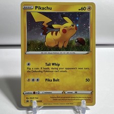 2020 Pokémon TCG Sword Shield Promo Pikachu SWSH039 Cosmos Holo One Owner picture