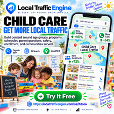 Get More CHILD CARE Clients To Website– Lifetime SEO Service + 10-Day Free Trial picture